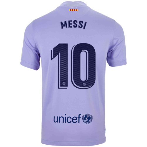 2021/22 Kids Nike Lionel Messi Barcelona Away Jersey
