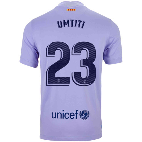 2021/22 Kids Nike Samuel Umtiti Barcelona Away Jersey