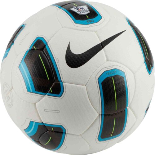 Nike Premier League T90 Tracer Official Match Soccer Ball – White & Blue with Black