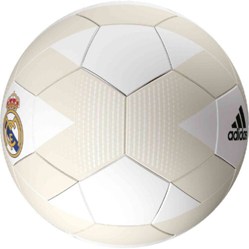 adidas Real Madrid Soccer Ball – Cream White/Grey One