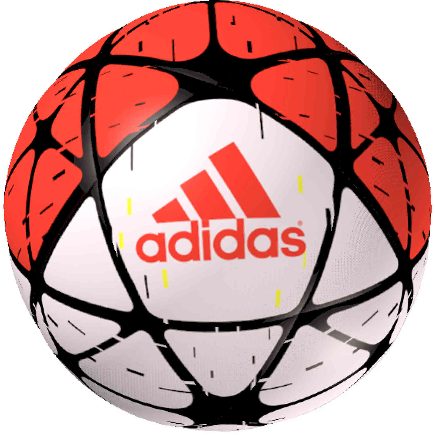 adidas Glider Soccer Ball - White/Solar 