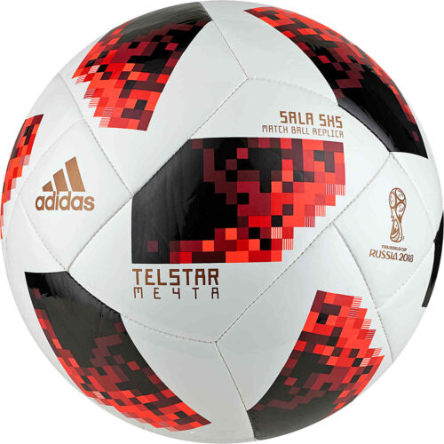 adidas World Cup Sala 5×5 Futsal Ball – White/Solar Red/Black