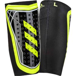 adidas X Foil Shin Guard - Black/Solar Yellow - SoccerPro