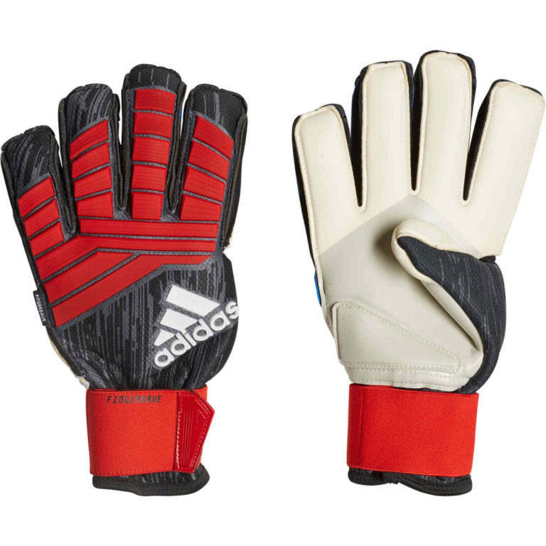 adidas Predator Pro FS Goalkeeper Gloves - Black/Red - SoccerPro