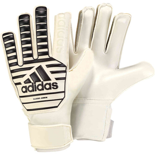 adidas Classic Goalkeeper Gloves – Youth – White/Black