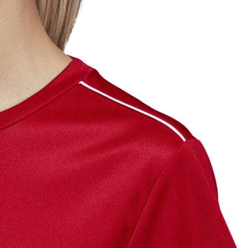 Womens adidas Core 18 Training Jersey – Power Red/White