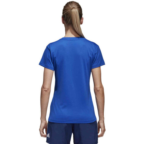 Womens adidas Core 18 Training Jersey – Bold Blue/White