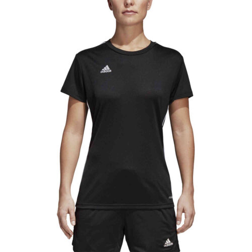 Womens adidas Core 18 Training Jersey – Black/White