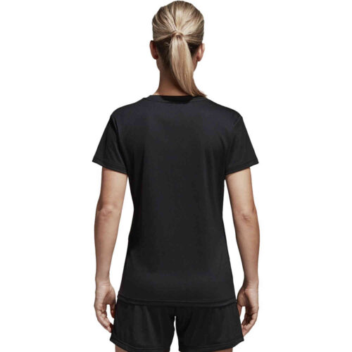 Womens adidas Core 18 Training Jersey – Black/White
