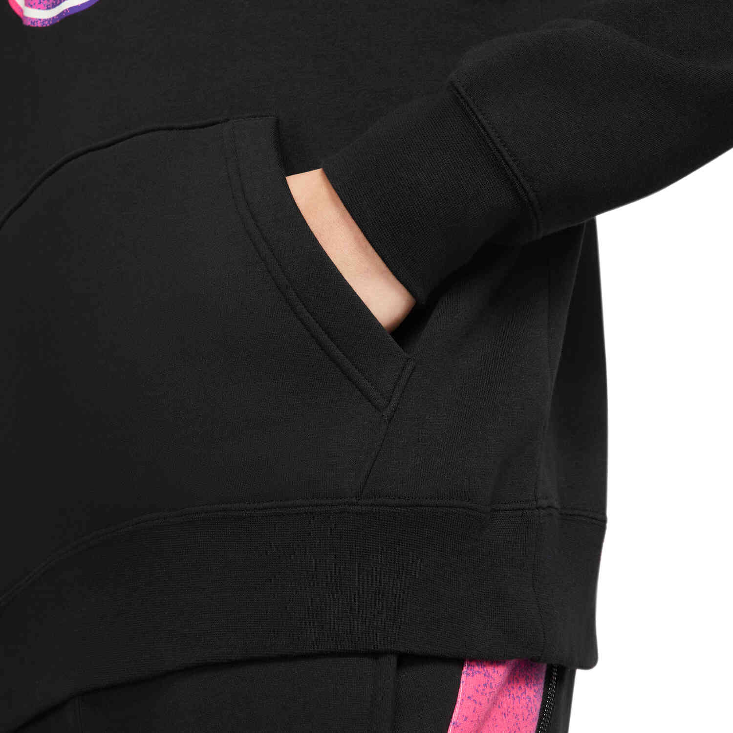 Jordan PSG Fleece Pullover Hoodie - Black - SoccerPro
