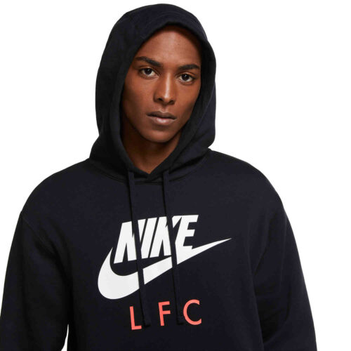 Nike Liverpool Pullover Hoodie – Black/White