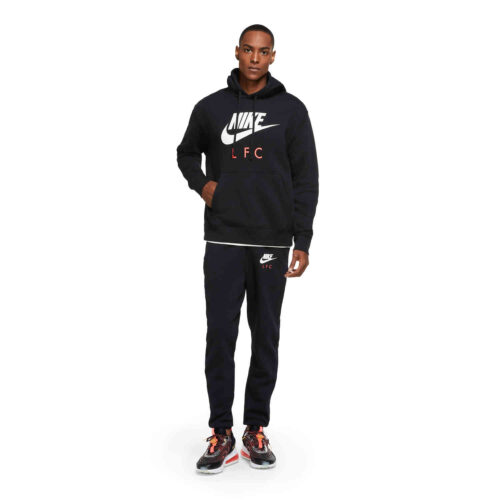 Nike Liverpool Pullover Hoodie – Black/White