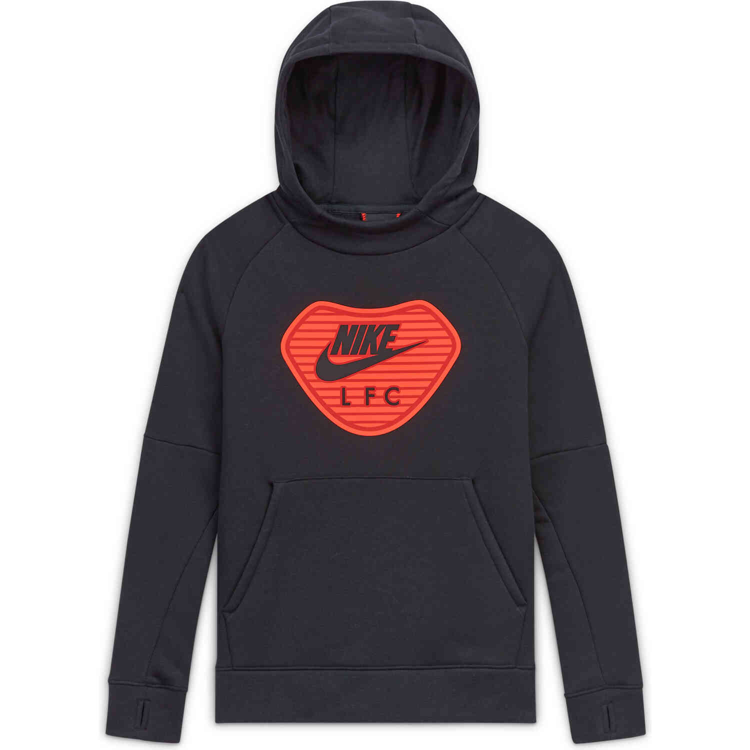 alfombra Indulgente Impuestos Kids Nike Liverpool Pullover Fleece Hoodie - Black/Black - SoccerPro