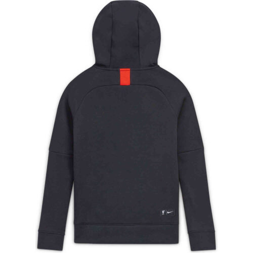 Kids Nike Liverpool Pullover Fleece Hoodie – Black/Black