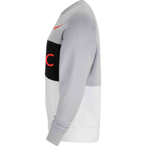 Nike Liverpool Air Fleece Crew – Wolf Grey/White/Black/Laser Crimson