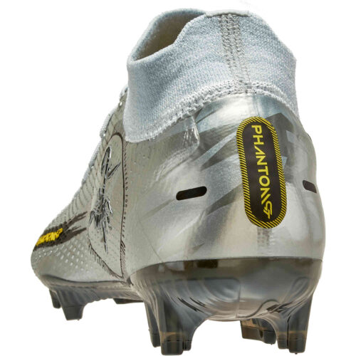 Nike Phantom GT DF Elite FG – Pure Platinum & Metallic Silver with Black