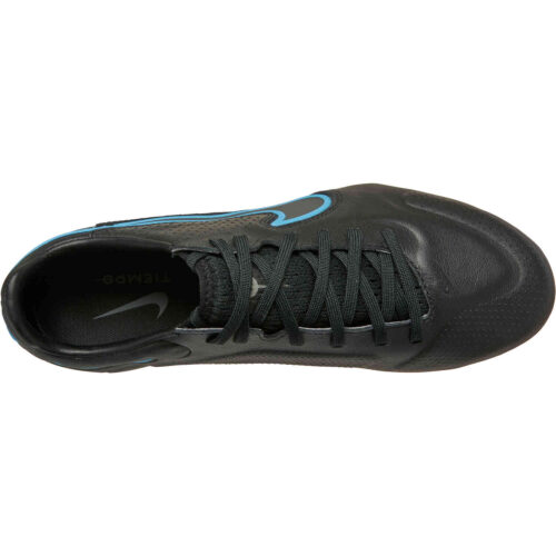 Nike Tiempo Legend 9 Pro FG – Black & Black with Iron Grey with University Blue