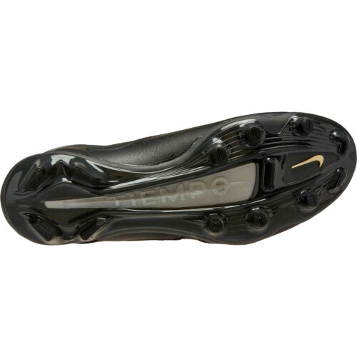 Nike Tiempo Legend 9 Pro FG – Black & Metallic Dark Grey with Metallic Gold