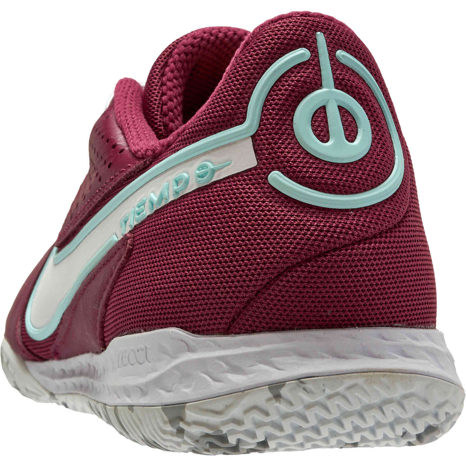 Nike Tiempo Legend 9 Pro IC – Rosewood & White with Glacier Blue with Pink Foam