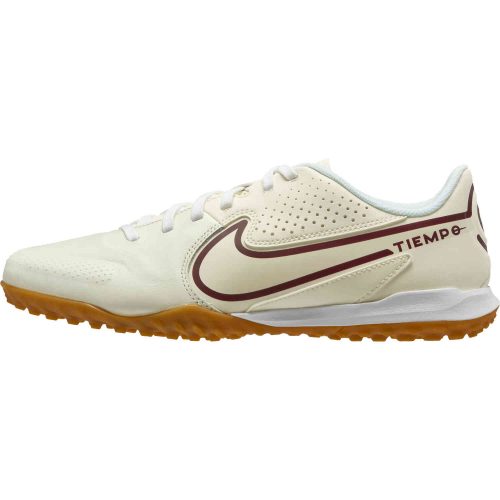 Nike Tiempo Legend 9 Academy TF – Sail & Dark Beetroot with Gum Light Brown
