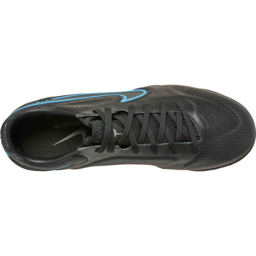 Nike Tiempo Legend 9 Pro TF – Black & Iron Grey with University Blue