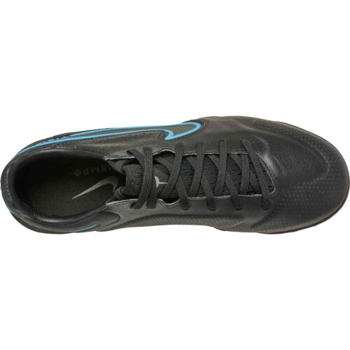 Nike Tiempo Legend 9 Pro TF – Black & Iron Grey with University Blue