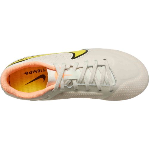 Kids Nike Tiempo Legend 9 Academy FG – Phantom & Yellow Strike with Sunset Glow