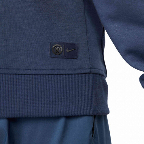 Nike Chelsea Half-zip Travel Hoodie – Blackened Blue/Jersey Gold