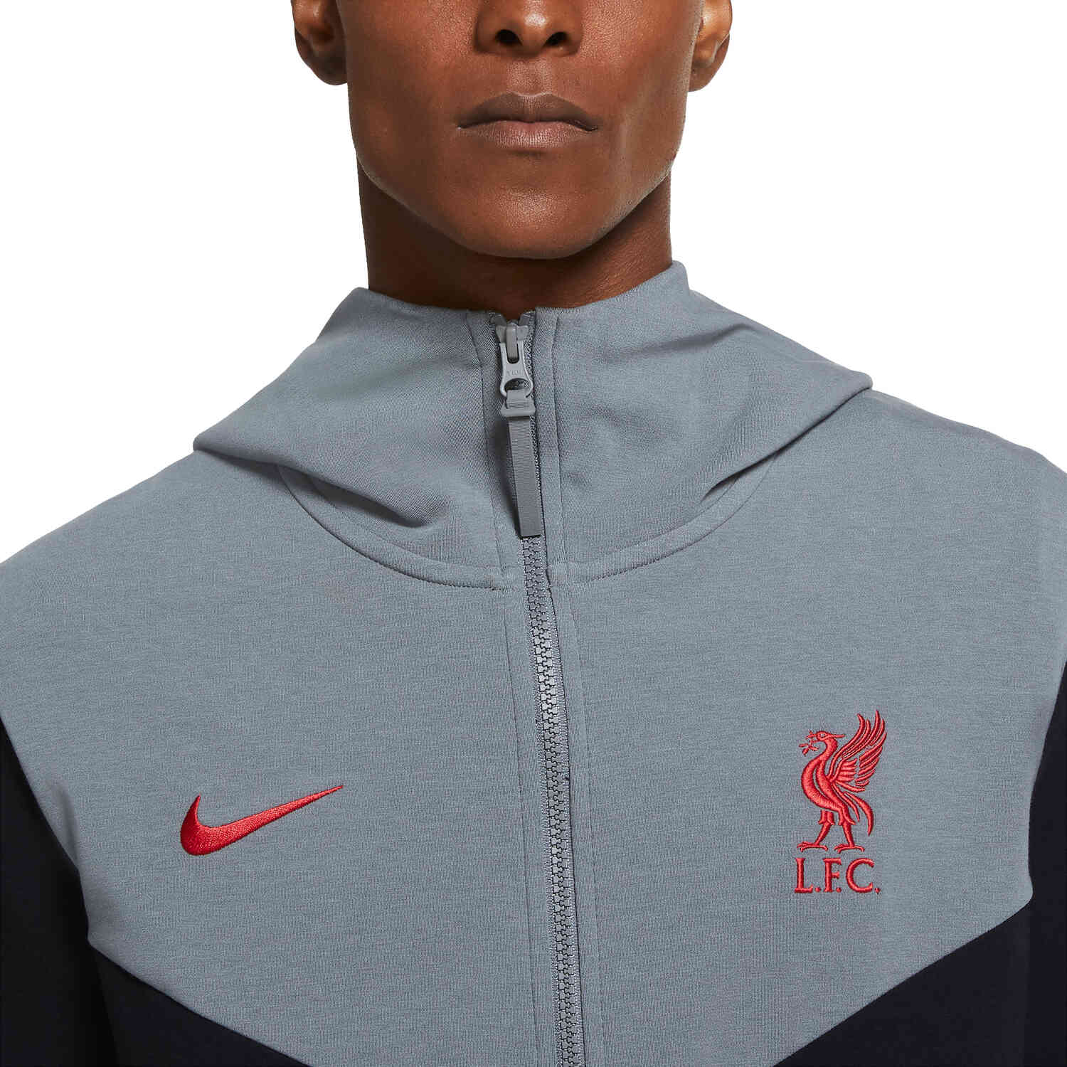 Nike Liverpool Tech Pack Full-zip Hoodie - Black/Smoke Grey/Gym Red ...
