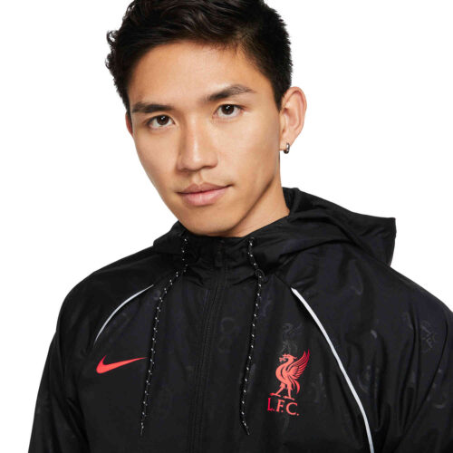Nike Liverpool AWF Lifestyle Jacket – Black/Bright Crimson