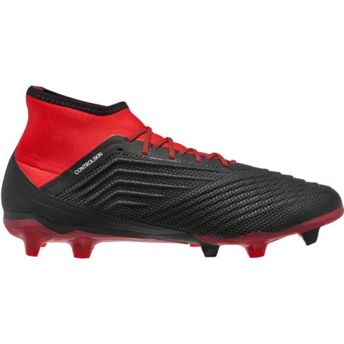 adidas Predator 18.2 FG – Black/White/Red