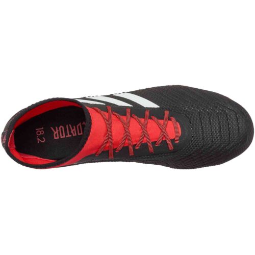 adidas Predator 18.2 FG – Black/White/Red