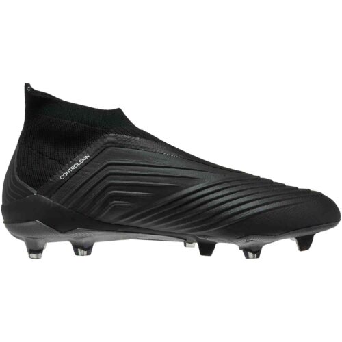 adidas Predator 18+ FG – Black/Black/White