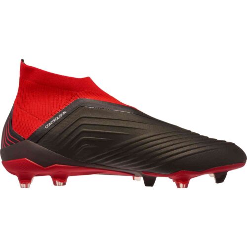 adidas Predator 18  FG – Black/White/Red