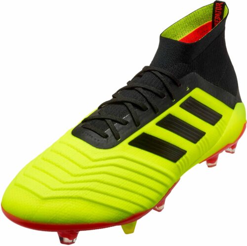 adidas Predator 18.1 FG – Solar Yellow/Black/Solar Red