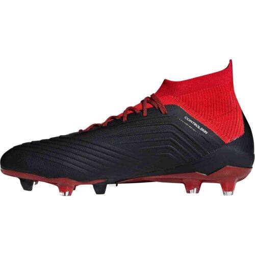 adidas Predator 18.1 FG – Black/White/Red