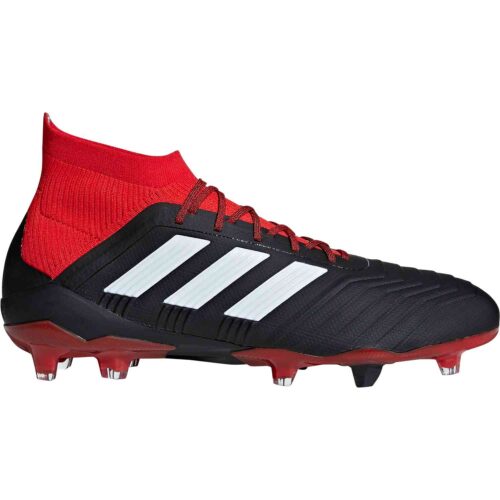 adidas Predator 18.1 FG – Black/White/Red