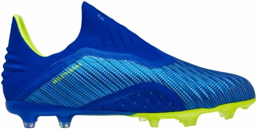 adidas X 18   FG – Youth – Football Blue/Solar Yellow