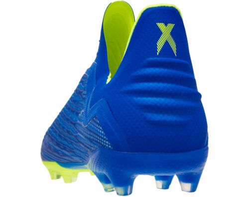adidas X 18   FG – Youth – Football Blue/Solar Yellow