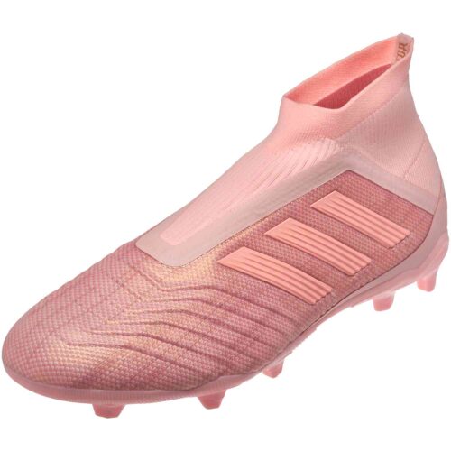 adidas Predator 18+  FG – Youth – Clear Orange/Trace Pink