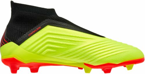 adidas Predator 18   FG – Youth – Solar Yellow/Black/Solar Red