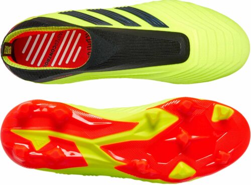 adidas Predator 18   FG – Youth – Solar Yellow/Black/Solar Red