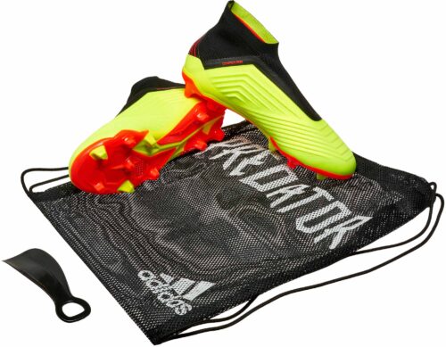 adidas Predator 18   FG – Youth – Solar Yellow/Black/Solar Red