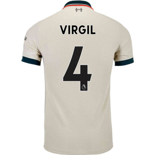 2021/22 Nike Virgil van Dijk Liverpool Away Match Jersey