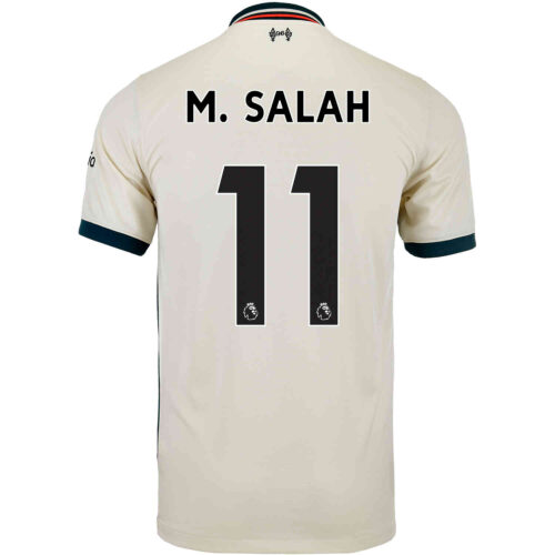 GamesDur Liverpool Mo Salah #11 Away White Kids Soccer Jersey Set Shirt Short Socks Youth Sizes