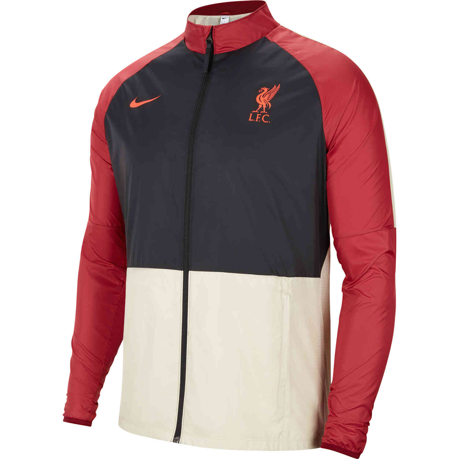 Nike Liverpool Repel AWF Lifestyle Jacket - Team Red/Black/Fossil ...