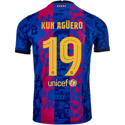 2021/22 Kids Nike Sergio Aguero Barcelona 3rd Jersey
