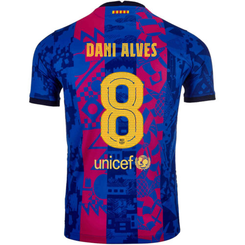 2021/22 Kids Nike Dani Alves Barcelona 3rd Jersey