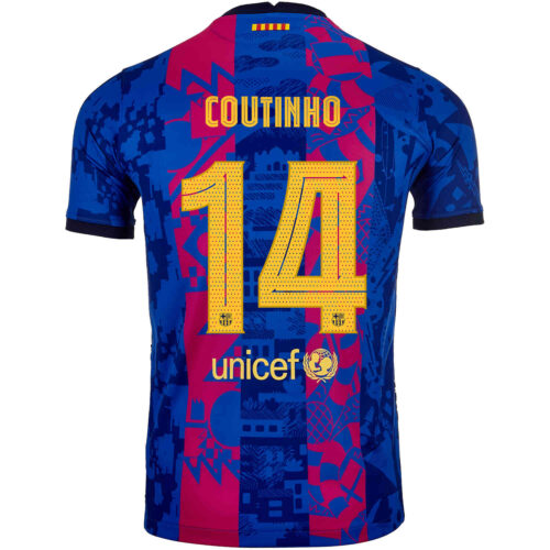 2021/22 Kids Nike Philippe Coutinho Barcelona 3rd Jersey