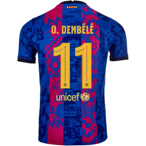 2021/22 Kids Nike Ousmane Dembele Barcelona 3rd Jersey